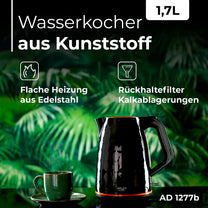 ADLER Electric kettles – AD 1277 black 1.7-liter plastic kettle – image 11