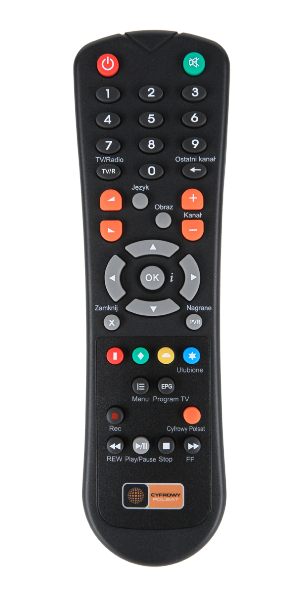 LP Remote controls for TV, tuners – Remote Control for Polsat HD2000