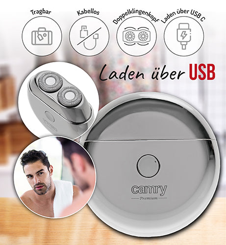 CAMRY Shavers – CR 2938 Travel Shaver with 2 Heads and USB – image 10