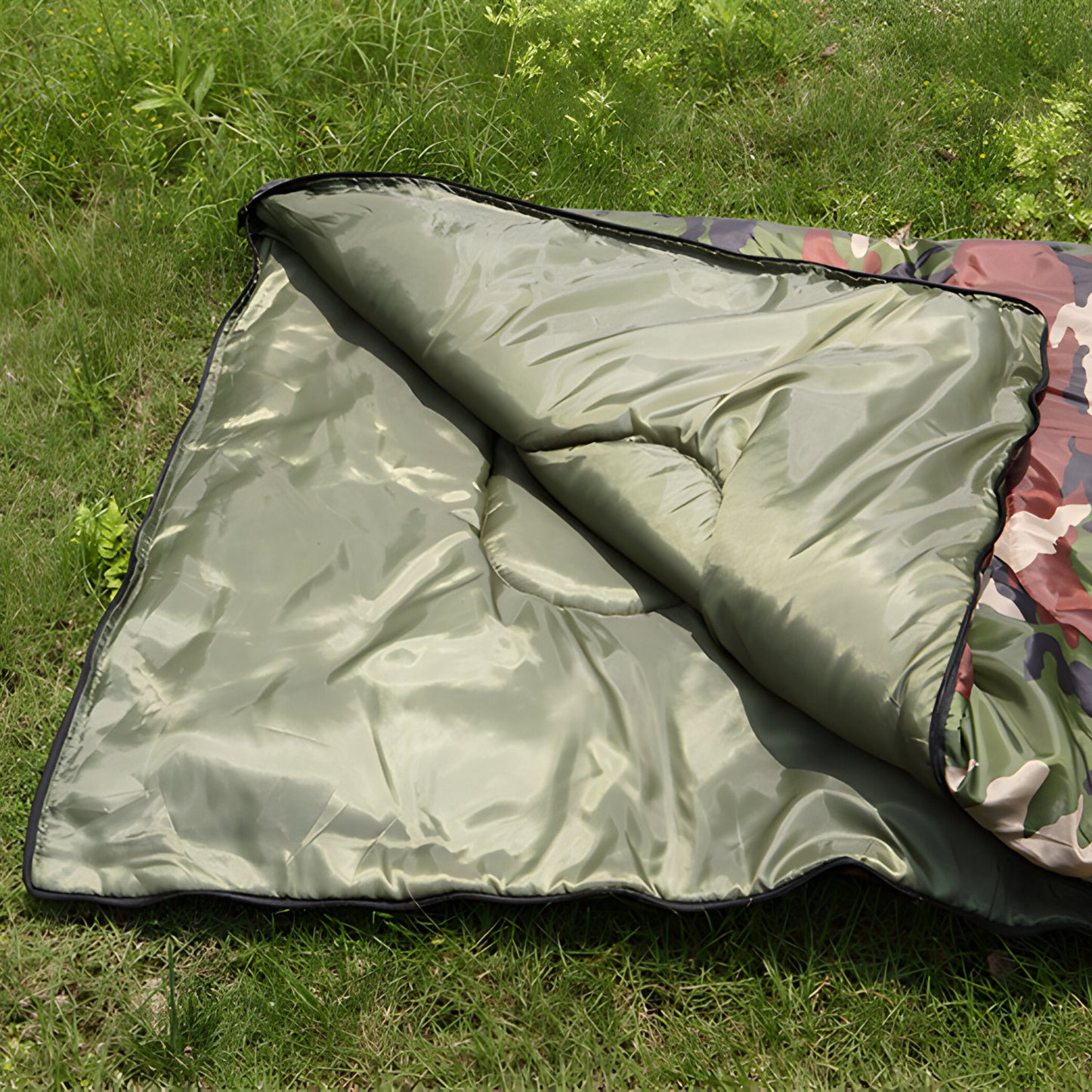 RTO 2-in-1 Mummy Sleeping Bag for Hiking, Tent Blanket, Hood, Storage Bag, 210x75 cm - s212 – image 3