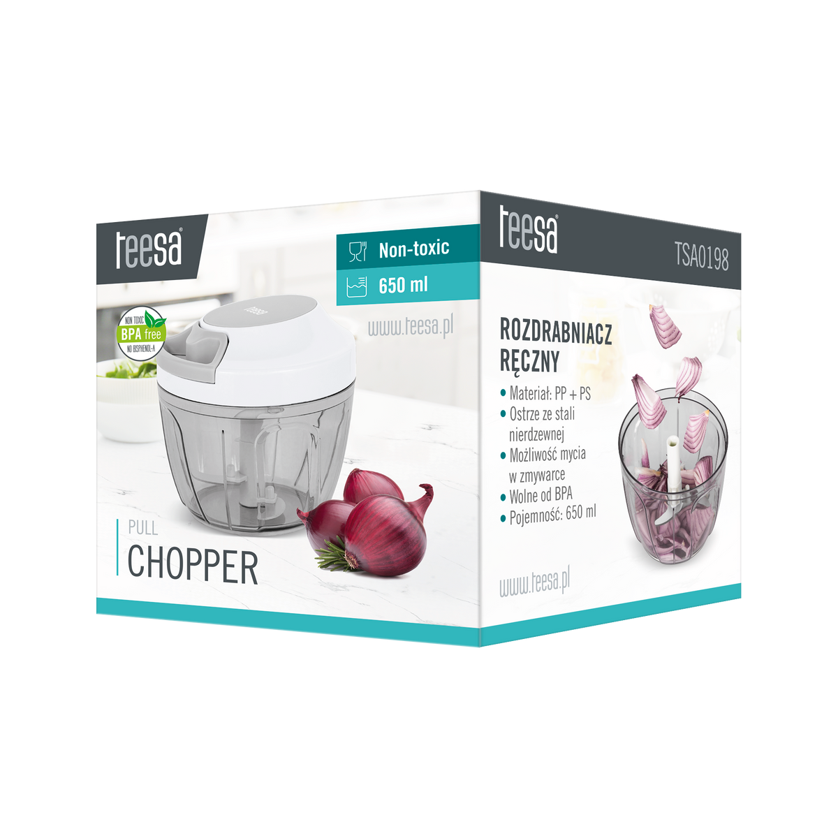 Teesa Graters, choppers, juicers, and shredders – 650 ml Manual Grinder – image 4