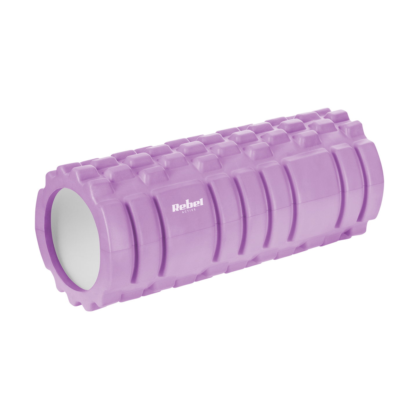 Rebel Massage Roller with Nubs, 14x33 cm, Purple, EVA Material, REBEL ACTIVE
