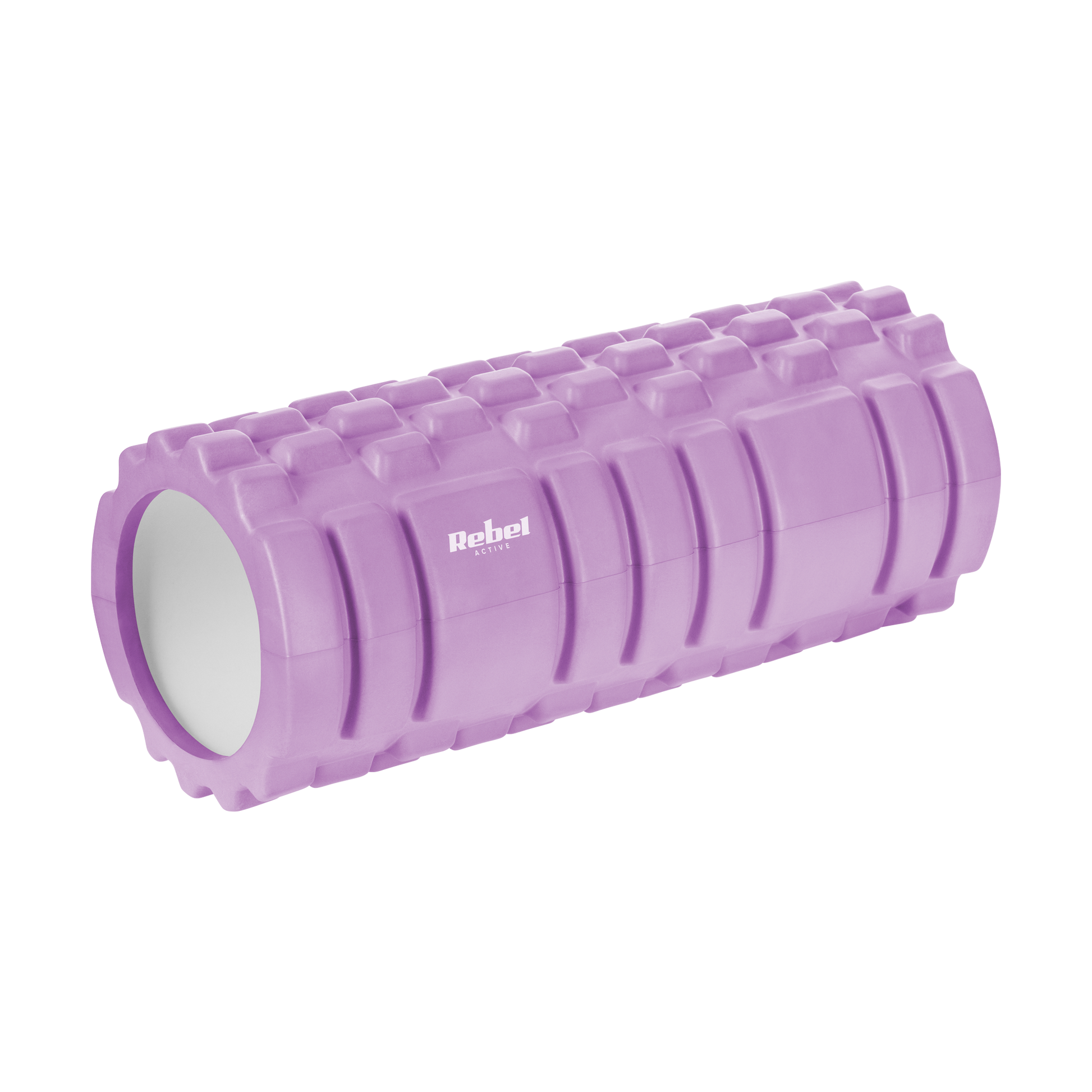 Rebel Massage Roller with Nubs, 14x33 cm, Purple, EVA Material, REBEL ACTIVE