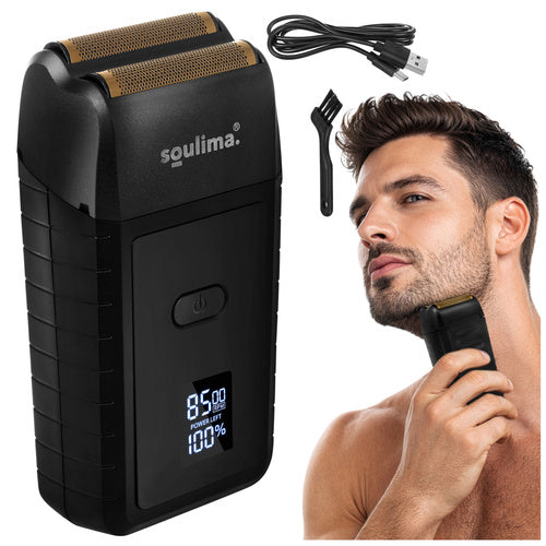 SOULIMA The remaining – Soulima Beard Trimmer with LED Display