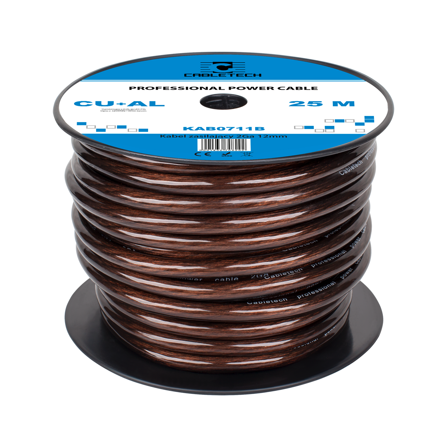 Cabletech Power and Ground – 2Ga OD 12 mm CU+AL Automotive Cable