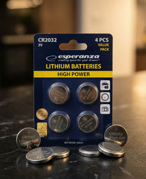 Esperanza Alkaline, coin-cell – EZB111 Esperanza CR2032 Lithium Batteries, 4-Pack, Blister Pack – image 5