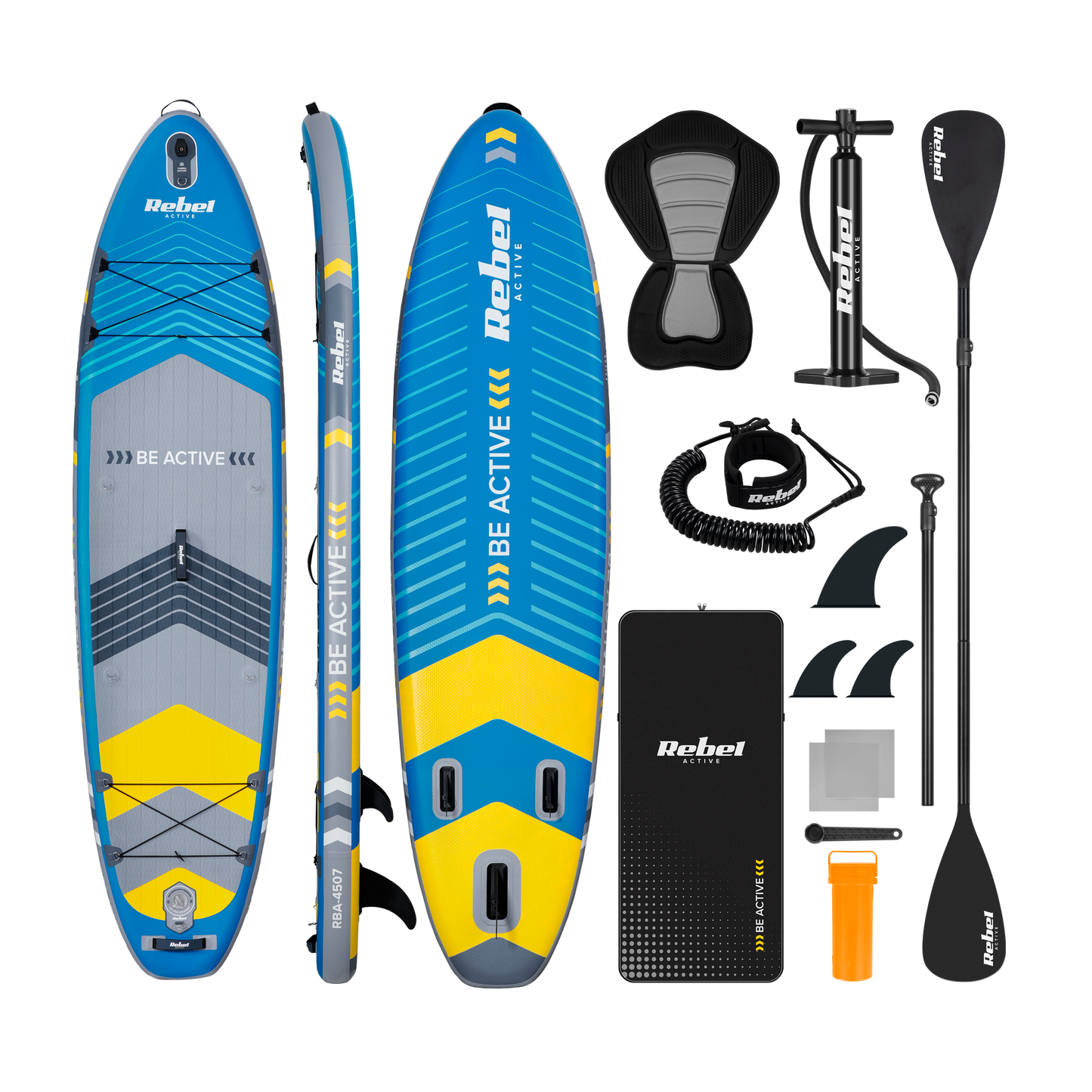 Rebel Inflatable boats, kayaks – REBEL ACTIVE RBA-4507 SUP Board - Blue