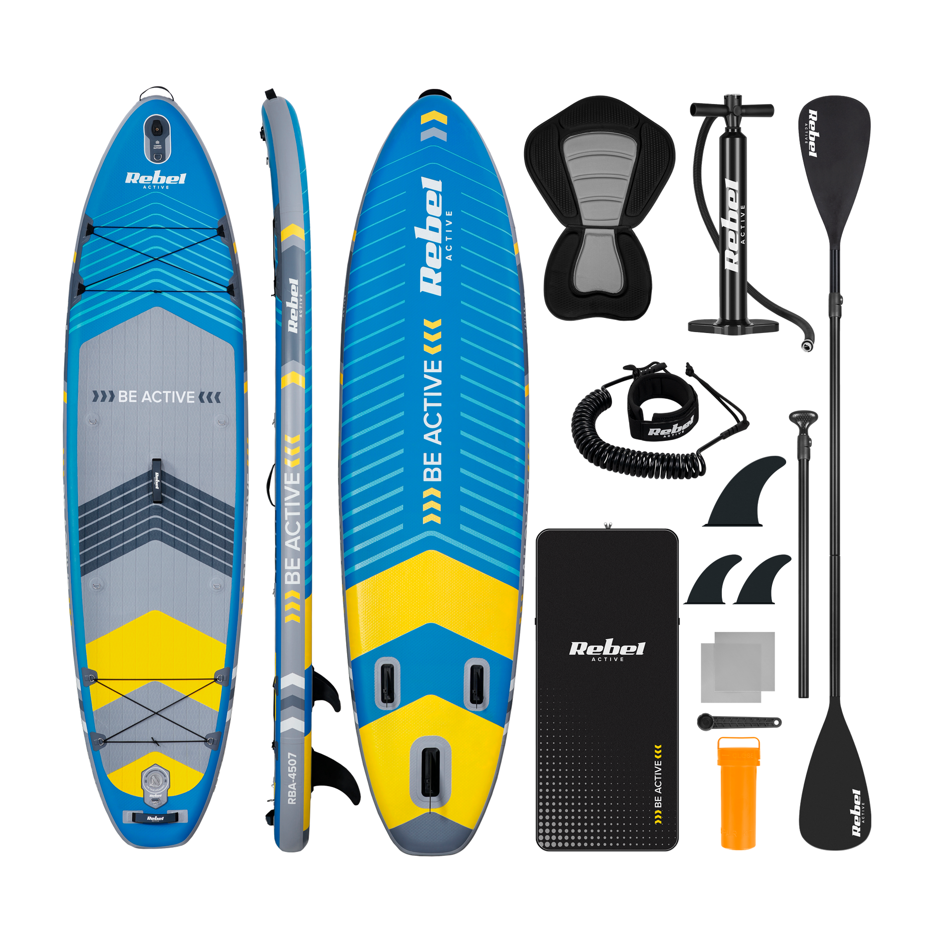 Rebel Inflatable boats, kayaks – REBEL ACTIVE RBA-4507 SUP Board - Blue