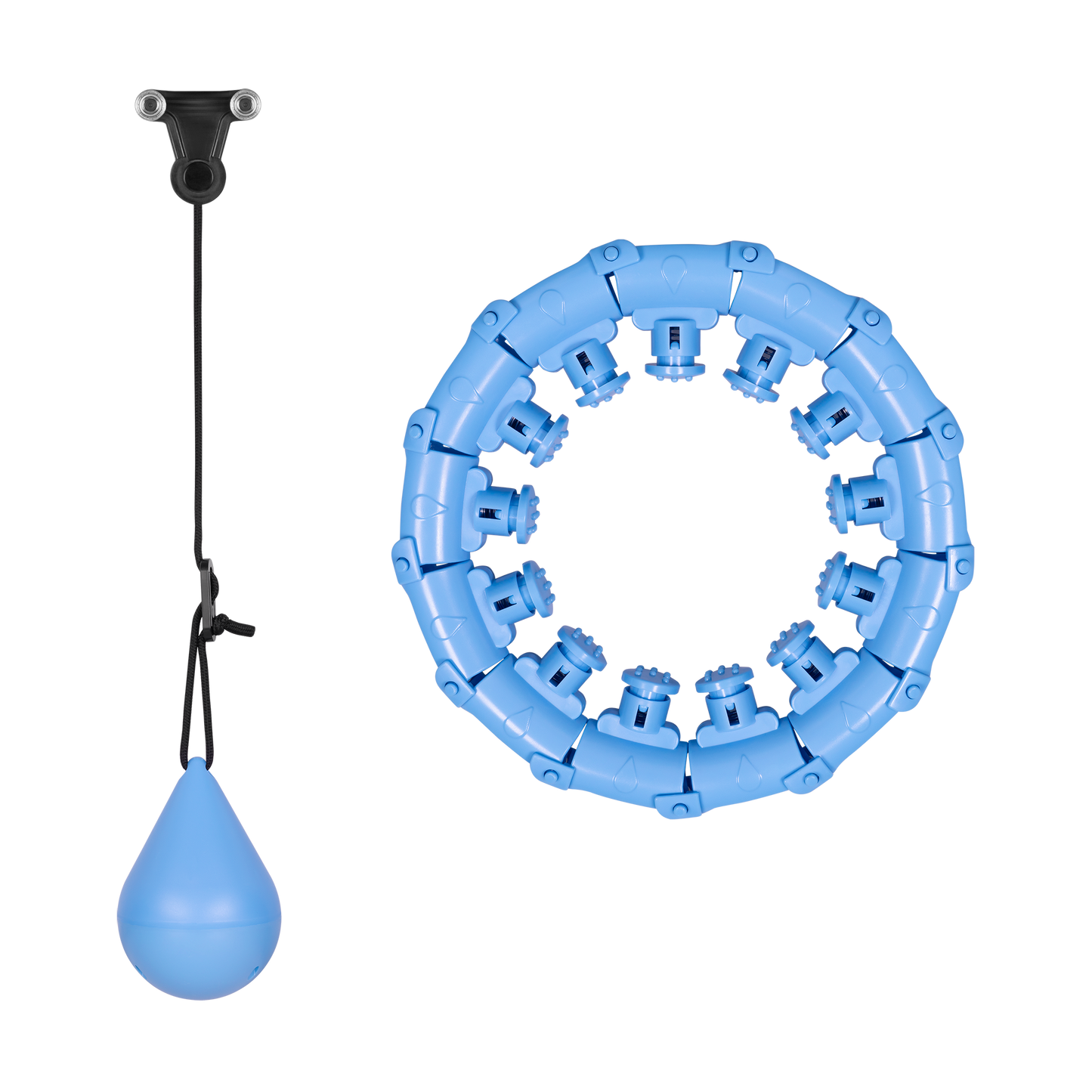 Rebel Smart Hula Hop Weight-Loss Hoop with Nubs and 50 cm Weight, Blue, REBEL ACTIVE – image 5