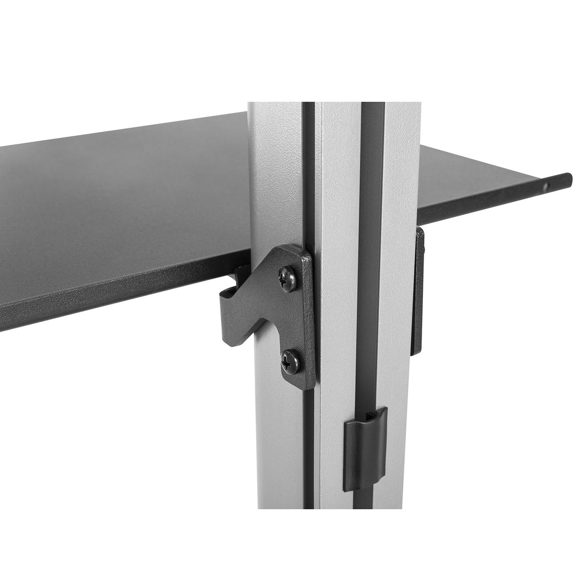 Maclean Maclean Telescopic Ceiling-to-Floor TV Mount / Stand with Shelf, 37"-70", max 30 kg, MC-791N – image 9