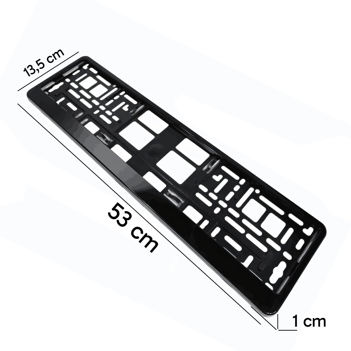 RTO Cosmetics, trunks – 2x black license plate frames, set of 2 – image 4