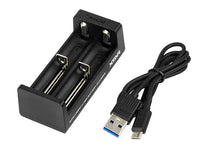 Blow Chargers for rechargeable – 75-449# Xtar MC2 Charger for 18650 Batteries