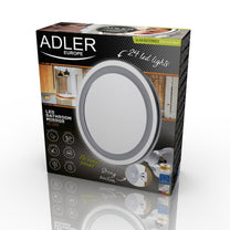ADLER AD 2168 LED bathroom mirror, 5x magnification, 24 LEDs, adjustable brightness – image 13