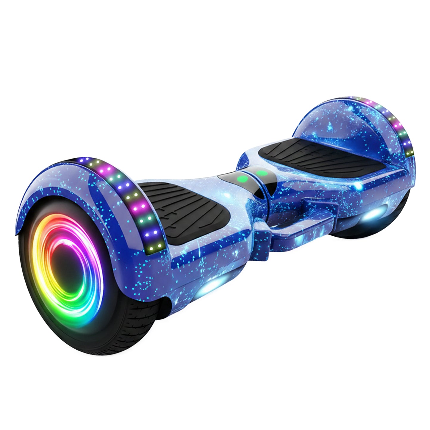 RTO 10-inch Hoverboard, Electric Skateboard, LED Board, Bluetooth Speakers, 10-inch Protective Pads - Blue e031-2 – image 2
