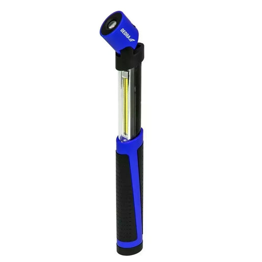Dedra 2W COB LED + 0.5W LED Flashlight, Extendable, with Batteries