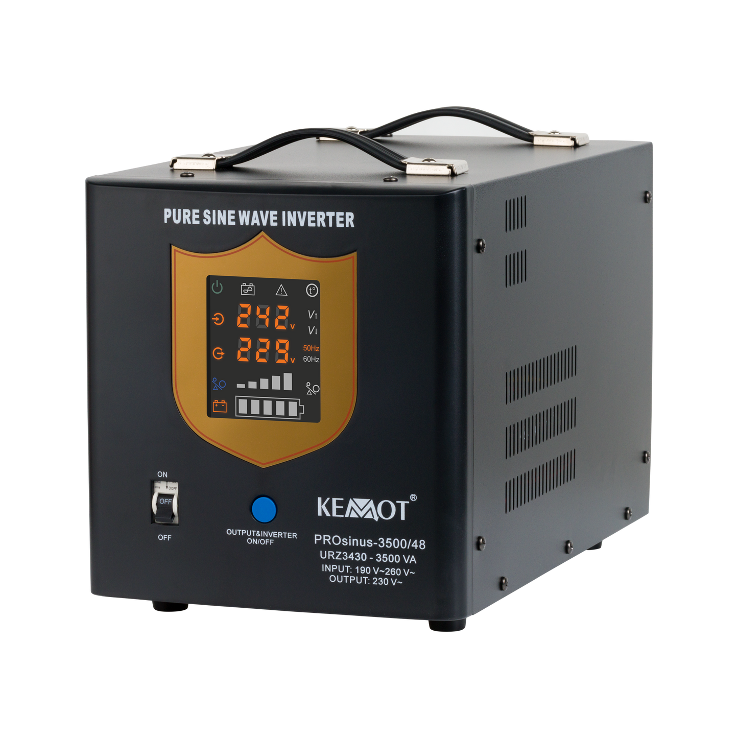Kemot KEMOT PROsinus-3500/48 Uninterruptible Power Supply (UPS)—a pure sine wave inverter with a charging function—48V, 230V, 3500VA/2400W