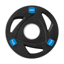 Rebel Rubber-coated cast iron Olympic weights, set of 4 x 2.5 kg, 51 mm hole, REBEL ACTIVE – image 3