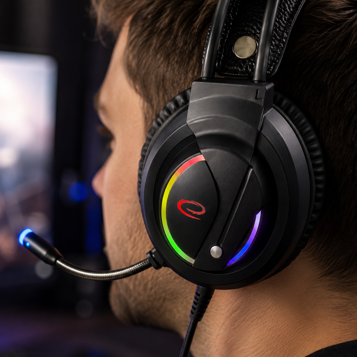 Esperanza Over-ear – EGH470 Esperanza Gaming Headset with Microphone (Nightshade) – image 6