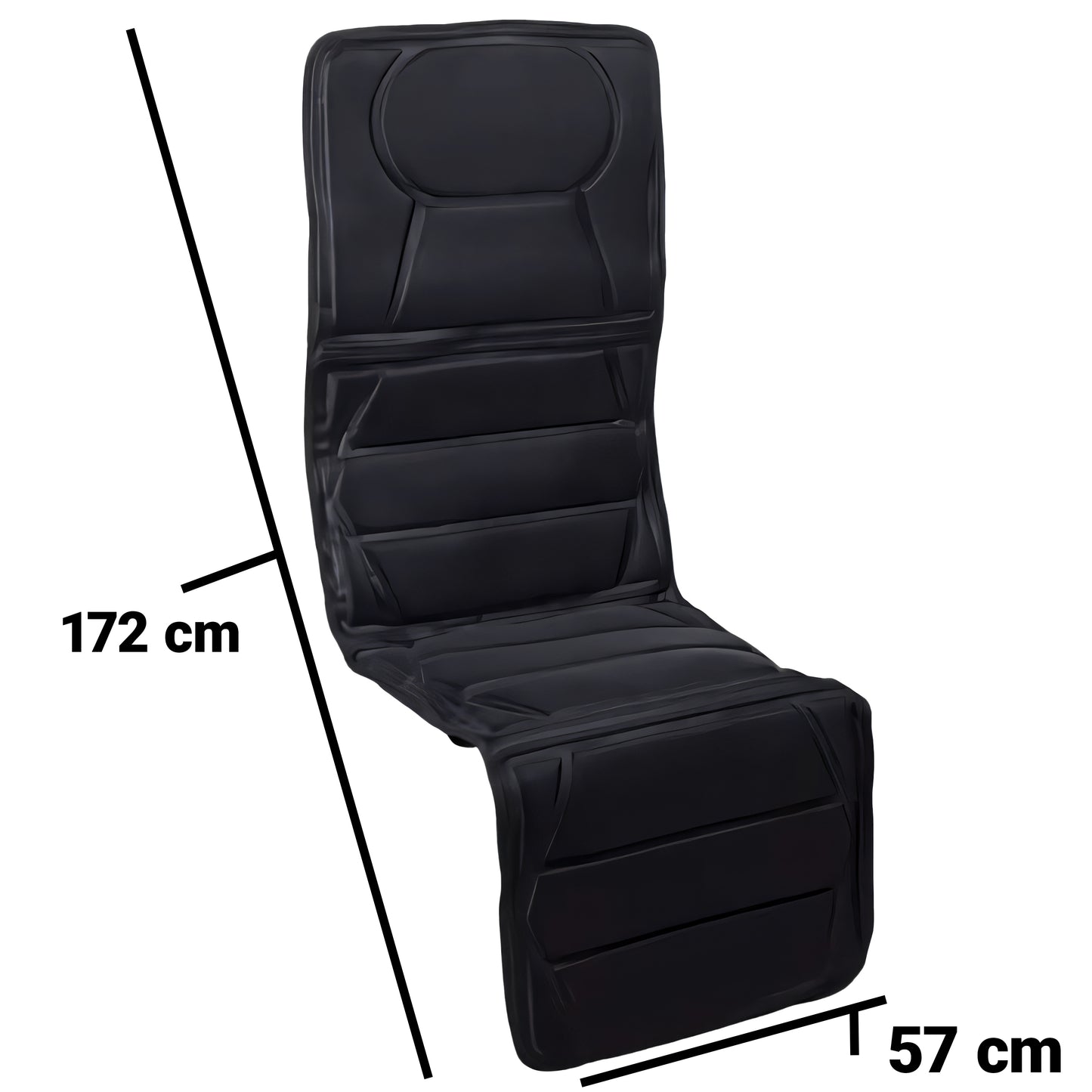 RTO Vibrating Massage Mat, Massage Mattress for Bed or Armchair, 12 Motors, Remote Control - SR319 – image 4