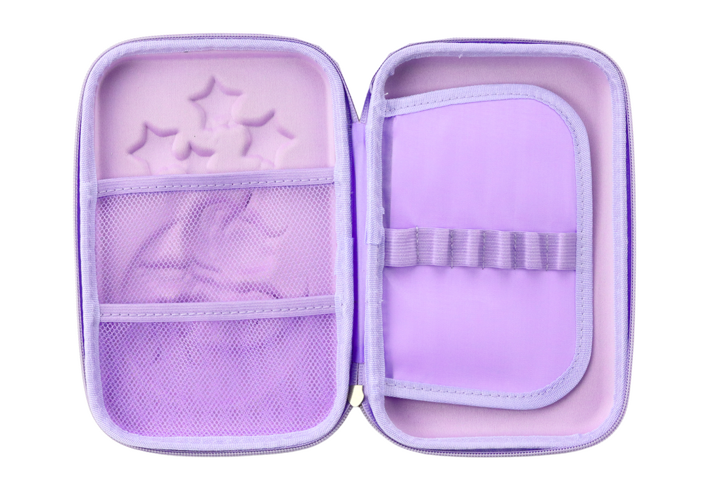 LEAN Pencil – Large 3D Unicorn Fold-Out Pencil Case, Purple, 23x15x5 cm – image 3