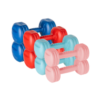 Rebel 20 kg set of bituminous dumbbells (2 x 1 kg + 2 x 2 kg + 2 x 3 kg + 2 x 4 kg), REBEL ACTIVE