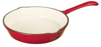 KINGHoff Frying – Deep enameled cast-iron skillet, red, 20 cm diameter, Kinghoff
