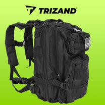TRIZAND The remaining – Small Black Hiking Backpack 23089 – image 2