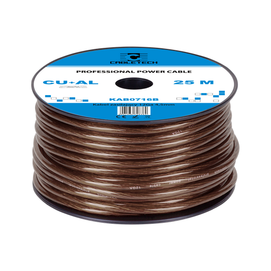 Cabletech 12 Ga, OD 4.5 mm, CU+AL Automotive Cable, 25 m