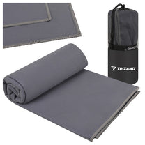 TRIZAND The remaining – Trizand Quick-Dry Towel, 180x100 cm, Gray – image 2