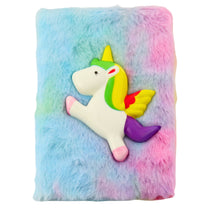 LEAN Diaries and – Plush Lined Notebook with a Colorful 3D Unicorn – image 3