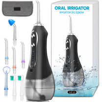 RTO Cordless Dental Water Flosser, 5 Modes, 8 Tips, 300 ml + Case – image 4