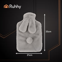 RUHHY The – Ruhhy 26383 1.8L Rubber Hot Water Bottle with Cover – image 2