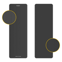 Rebel Exercise mat for yoga, Pilates, and fitness, 183x61 cm, 1.5 cm thick, NBR material, black, REBEL ACTIVE – image 3