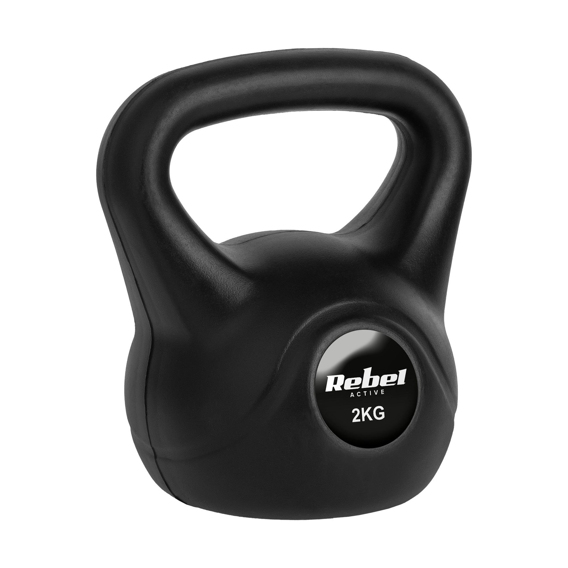 Rebel Kettlebells and dumbbells – REBEL ACTIVE 2 kg Bituminous Kettlebell