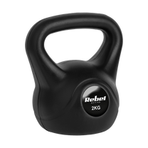 Rebel Kettlebells and dumbbells – REBEL ACTIVE 2 kg Bituminous Kettlebell