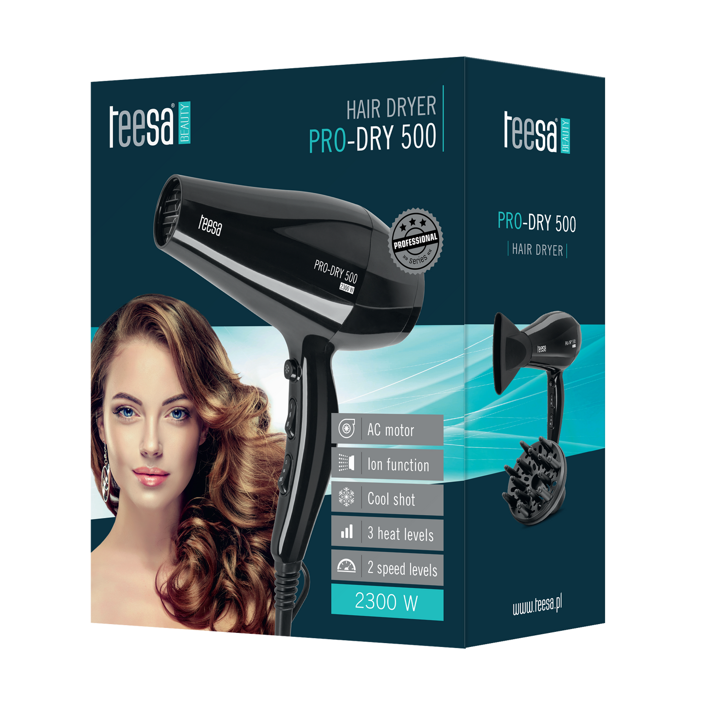 Teesa Hair Dryers – PRO-DRY 500 AC 2300W Professional Hair Dryer – image 4
