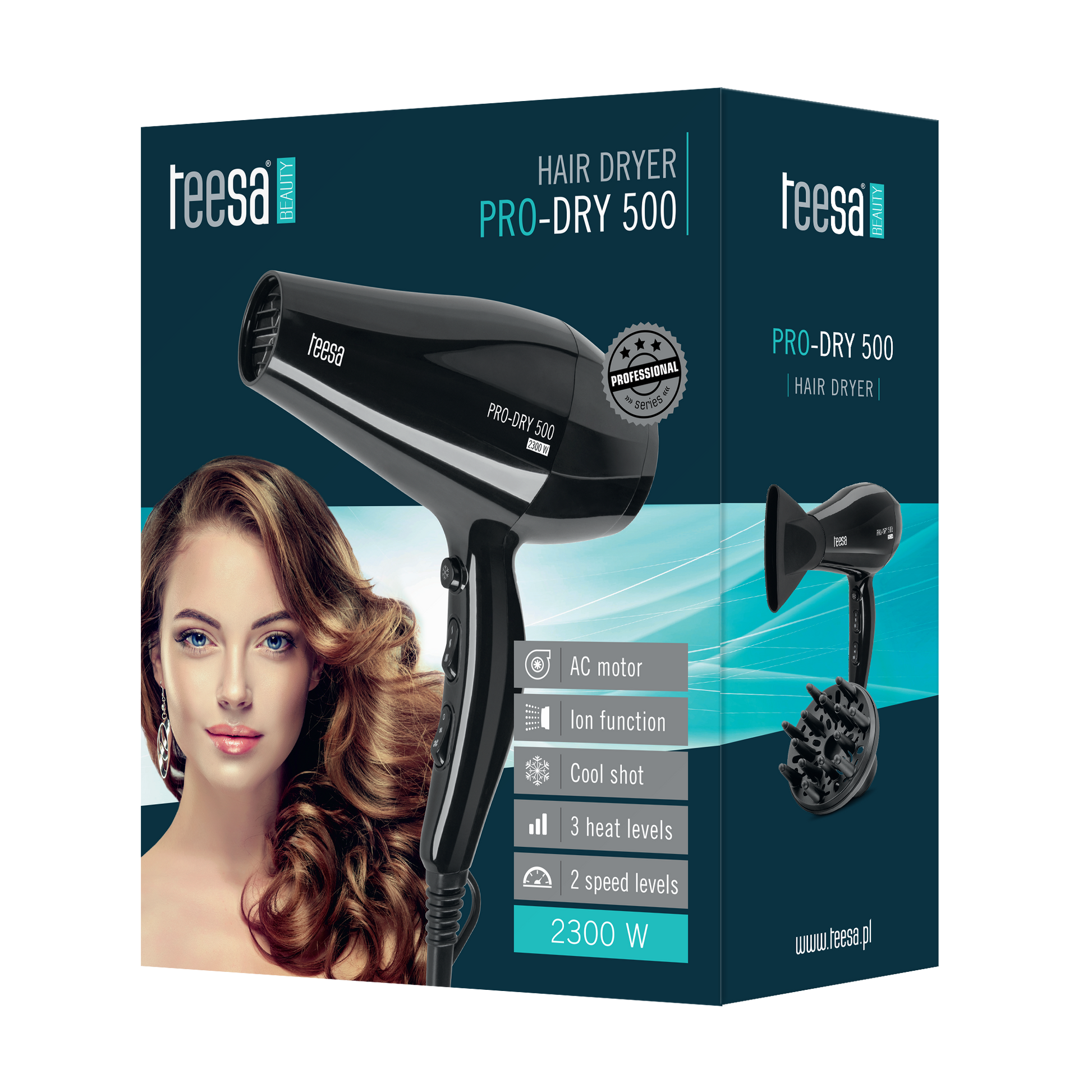 Teesa Hair Dryers – PRO-DRY 500 AC 2300W Professional Hair Dryer – image 4