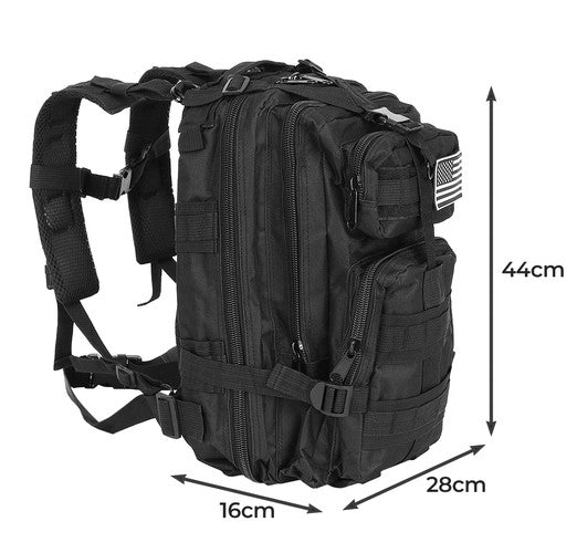 TRIZAND The remaining – Small Black Hiking Backpack 23089 – image 4