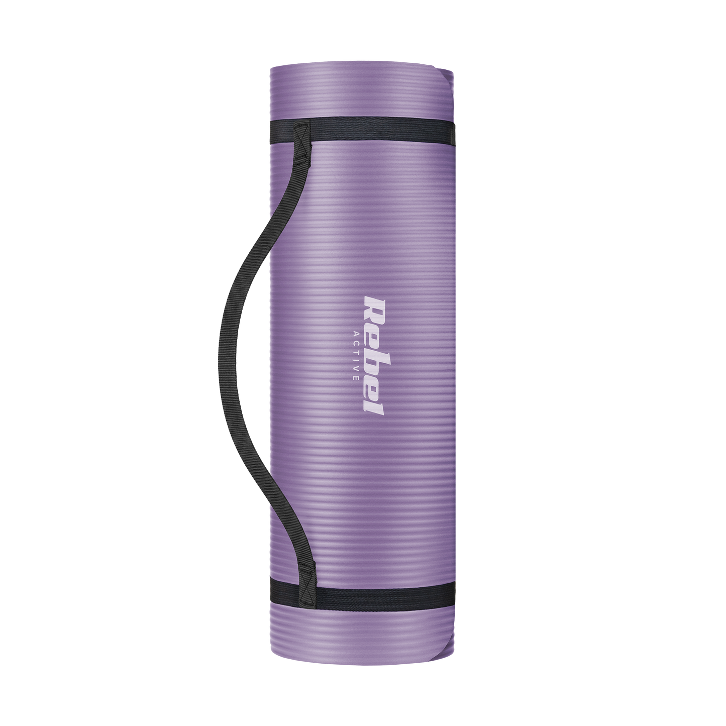 Rebel Exercise mat for yoga, Pilates, and fitness, 183x61 cm, 1 cm thick, NBR material, purple, REBEL ACTIVE – image 2