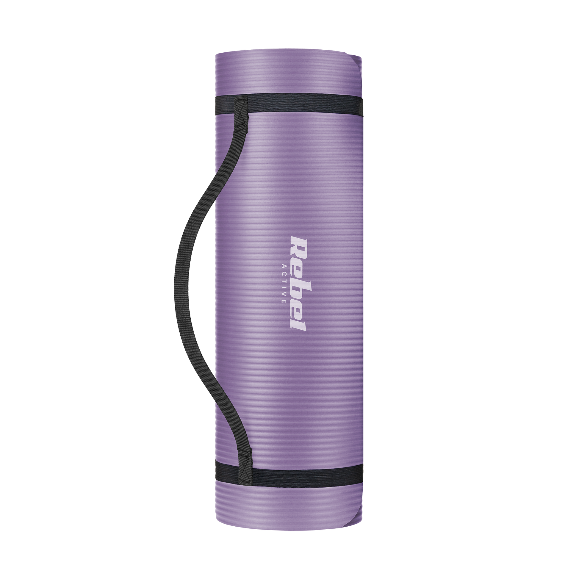 Rebel Exercise mat for yoga, Pilates, and fitness, 183x61 cm, 1 cm thick, NBR material, purple, REBEL ACTIVE – image 2
