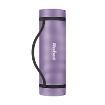 Rebel Exercise mat for yoga, Pilates, and fitness, 183x61 cm, 1 cm thick, NBR material, purple, REBEL ACTIVE – image 2