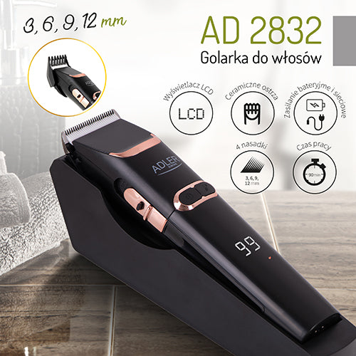 ADLER Hair Clippers – AD 2832 Hair Clipper with Ceramic Blade – image 12