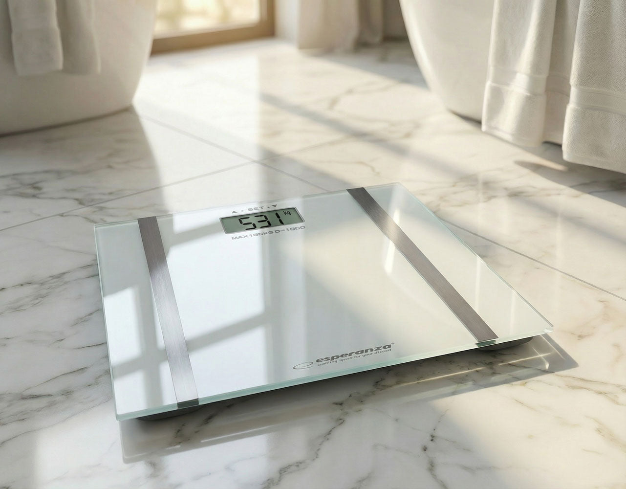 Esperanza Bathroom Scales – EBS018W Esperanza Digital Analytical Bathroom Scale, Samba White – image 4