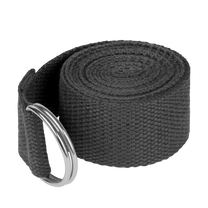Rebel Handles, straps, hula – Yoga Strap, Exercise Band, Black, REBEL ACTIVE