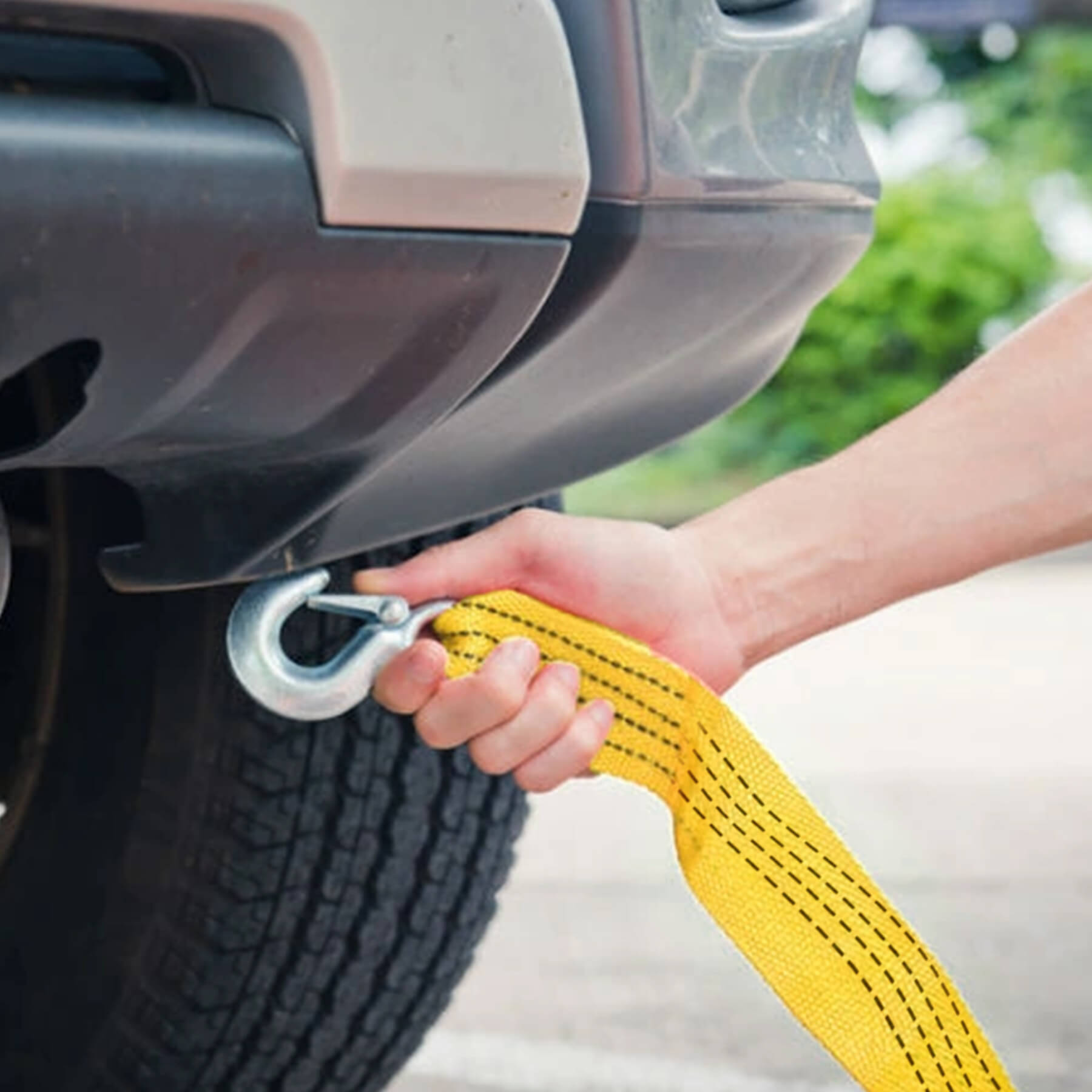 RTO Tow rope, tow strap, car tow rope, 3 m, 3 metric tons, heavy-duty -m016 – image 3