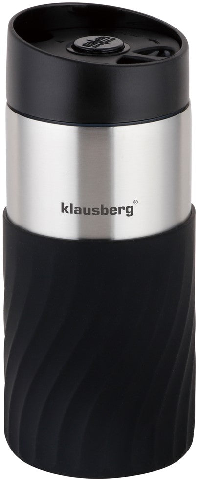Klausberg Thermal mugs, thermoses and – Insulated mug, black, 320 ml, Klausberg – image 2