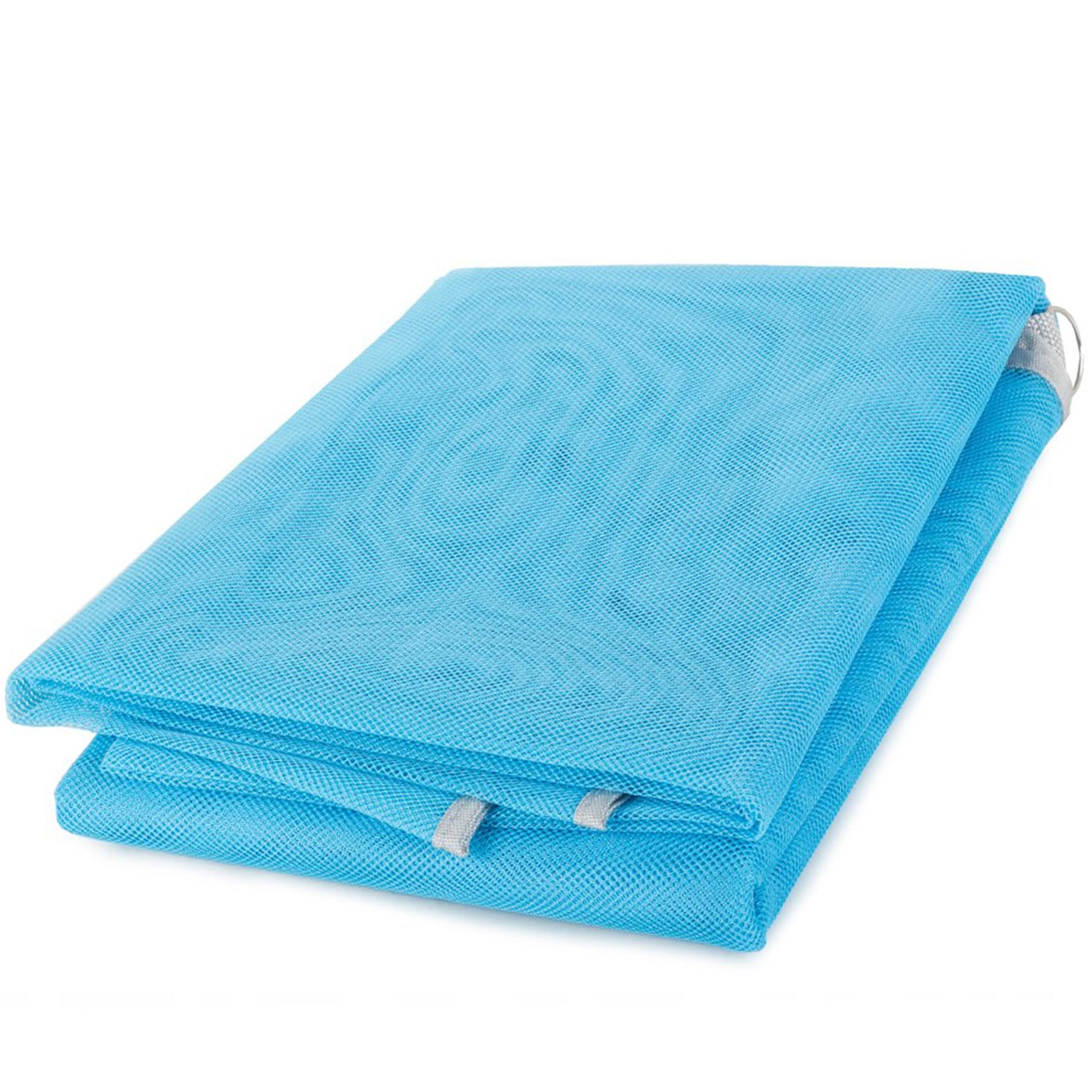 RTO Beach Mat / Beach Blanket XXL 200x200 Sand-Free - Blue - s045 – image 2