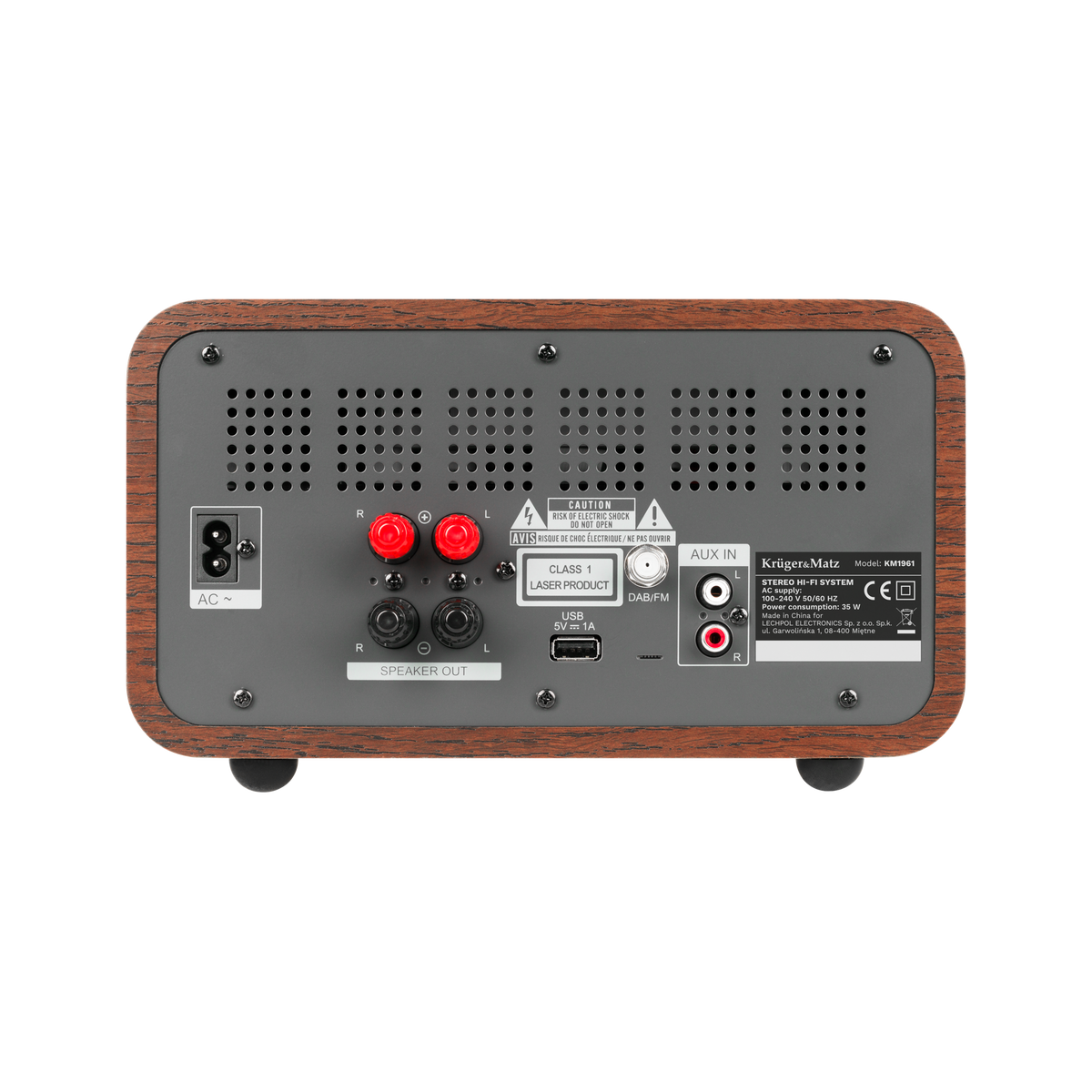 Kruger&amp;Matz KM1961 Tower Speaker (CD, USB, Bluetooth + NFC, DAB+ digital radio, FM) - Carlat