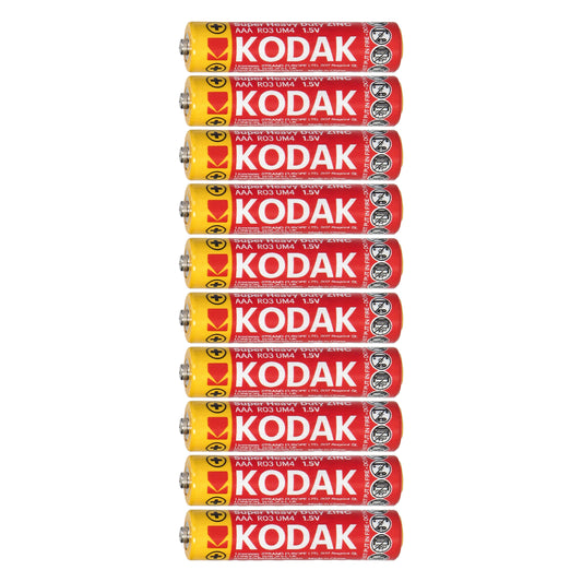 Orno Alkaline – Kodak ZINC Super Heavy Duty AAA LR03 Batteries, 10-pack