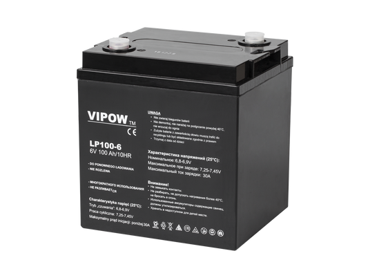 Vipow Gel batteries – VIPOW 6V 100Ah Gel Battery